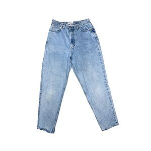 Vintage Gap Blue Jeans Reverse Fit High Waist Ankle Size 12